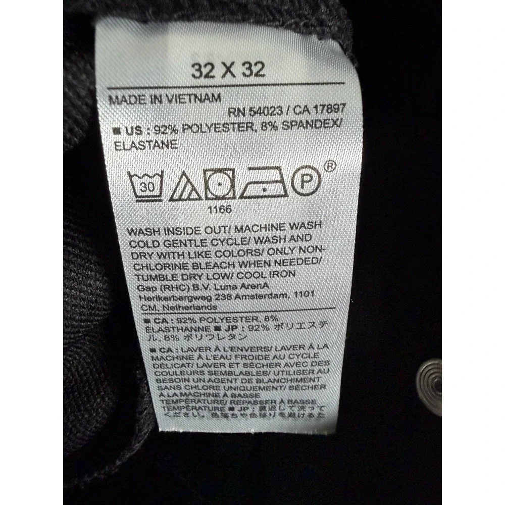 NWT Banana Republic Pants Mens 32x32 Black Performance Slim Tapered Fit Golf